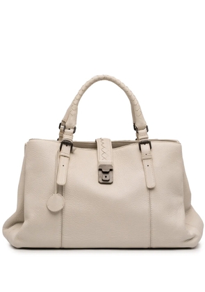 Bottega Veneta Pre-Owned 2012-2026 Medium Cervo Roma tote bag - White