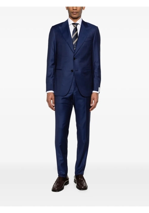 Caruso peak-lapel suit - Blue