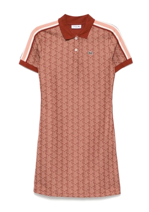 Lacoste Monogram Jacquard dress - Brown