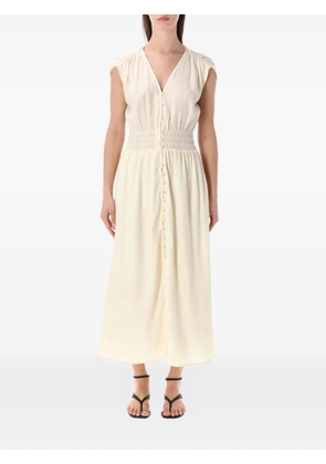 Sessùn Galiane smocked dress - Neutrals