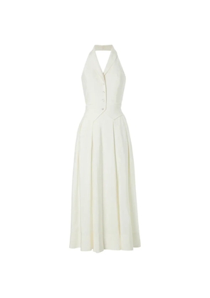 Temperley London Elodie halter button dress - Neutrals