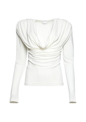 WARDROBE.NYC cowl-neck long-sleeve top - Neutrals