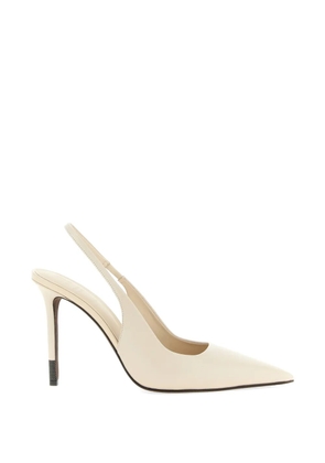 Brunello Cucinelli pointed monile leather pumps - Neutrals