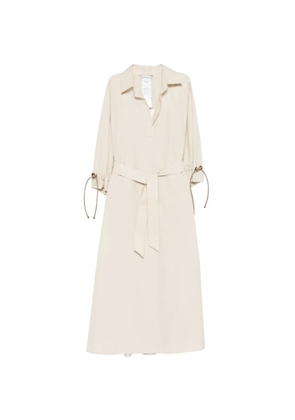 Max Mara tied-cuffs midi dress - Neutrals