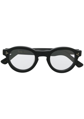 Lesca Gaston round frame glasses - Black