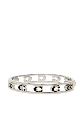 Coach logo brass bracelet - Silver