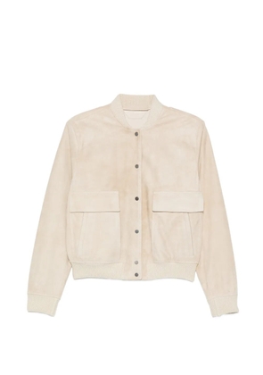 Salvatore Santoro flap-pocket buttoned bomber jacket - Neutrals