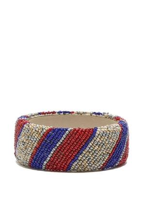 MALIPARMI striped beaded bracelet - Red