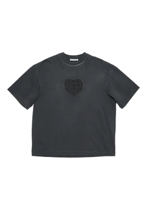 Acne Studios heart-patch T-shirt - Black