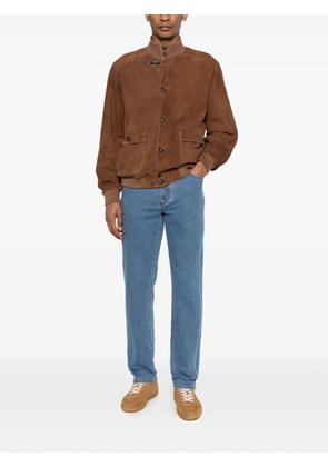 Fay flap-pocket bomber jacket - Brown