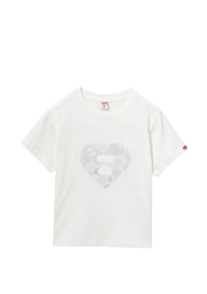 APEE™ by *A BATHING APE® logo-print crew neck T-shirt - White
