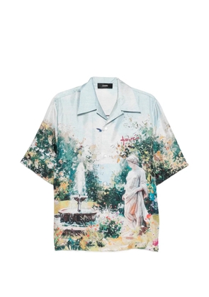 AMIRI printed short-sleeve shirt - Blue