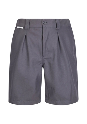 GR10K pleated replicated shorts - Grey