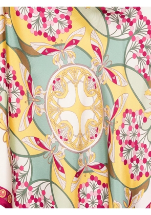 La DoubleJ graphic-print silk shawl - Neutrals