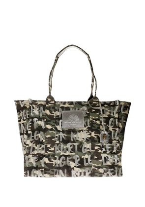 Kurt Geiger London camouflage-pattern tote bag - Green