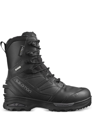 Salomon lace-up panelled boots - Black