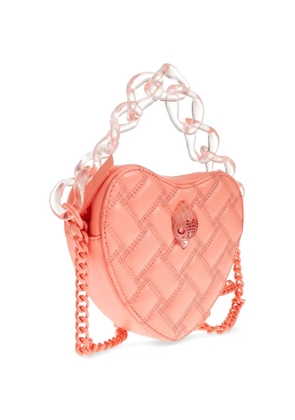 Kurt Geiger London quilted heart-shape mini bag - Pink