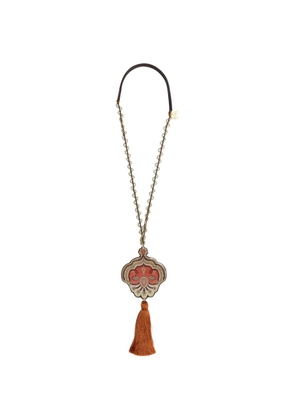 MALIPARMI paisley tassel necklace - Gold