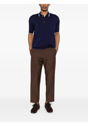 Greyed short-sleeve polo shirt - Blue