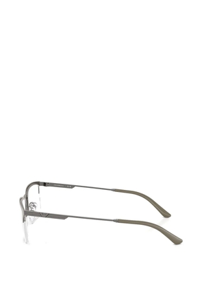 Emporio Armani rectangle-frame glasses - Grey