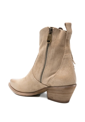 Metisse fringed ankle boots - Neutrals