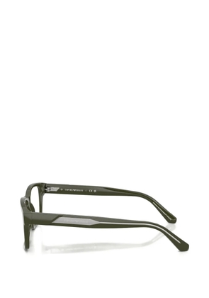 Emporio Armani rectangle-frames glasses - Green