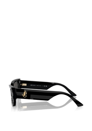 Jimmy Choo Eyewear ribbed geometric sunglasses - Black