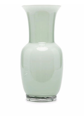 Venini Opalino glass vase - Green