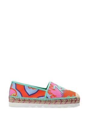 Kurt Geiger London Kurt Cleated printed espadrille - Orange