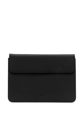 Rains logo-debossed 13″/14″ laptop portfolio - Black
