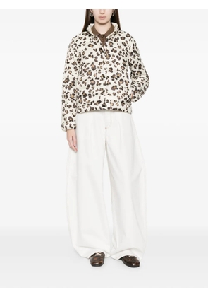Marella leopard-print puffer jacket - Neutrals