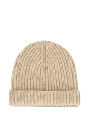 Loro Piana ribbed cashmere beanie - Neutrals