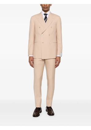 Caruso double-breasted suit - Neutrals