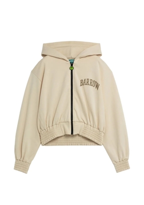 BARROW hooded graphic hoodie - Neutrals