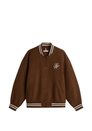 Tommy Hilfiger striped-detail bomber jacket - Brown