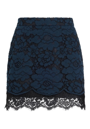 Patou lace mini skirt - Blue