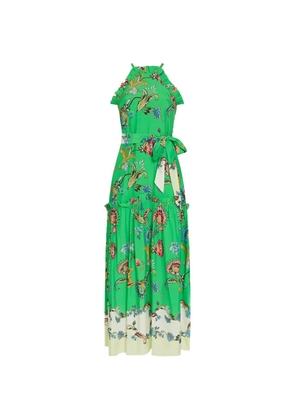 Marie Oliver Keenan ruffled floral print dress - Green