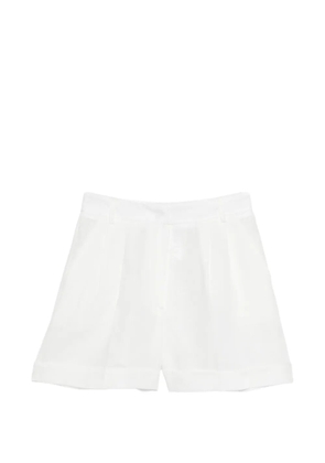 ACTUALEE pleated shorts - White