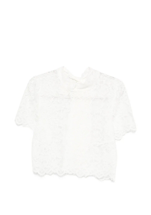 IMPERIAL lace top - White