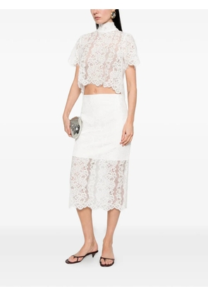 IMPERIAL lace top - White