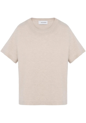 Yves Salomon fine-knit T-shirt - Neutrals