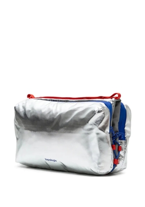 Topologie large Bottle Sacoche zip fastening shoulder bag - Silver