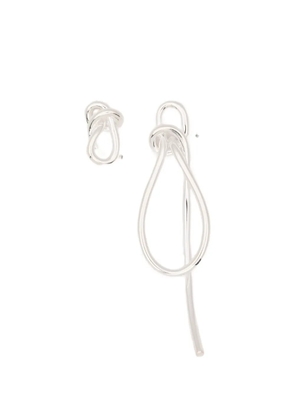 Completedworks Thread knot-detail earrings - Silver