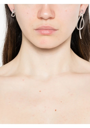 Completedworks Thread knot-detail earrings - Silver