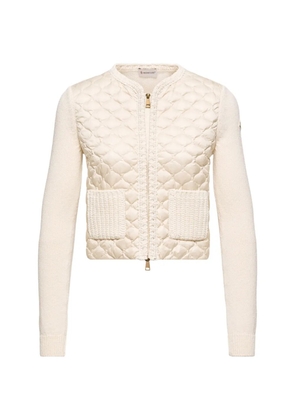 Moncler quilted cardigan - Neutrals