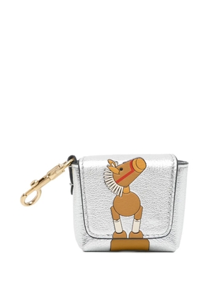 Anya Hindmarch Year Of The Horse earphone case - Silver