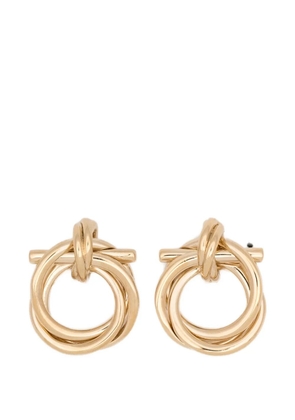 Ferragamo interlock circle earrings - Gold