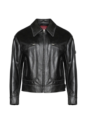 Gucci black leather jacket