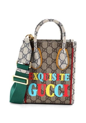Gucci Pre-Owned Exquisite Vertical Tote Printed GG Coated Canvas Mini shoulder bag - Multicolour