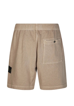Stone Island logo-patch cargo shorts - Neutrals